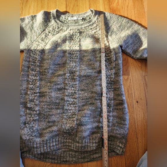 Prana Kerrolyn Sweater Brown Crew Neck Chevron Knit Gorpcore Hiking Size M - Picture 13 of 14